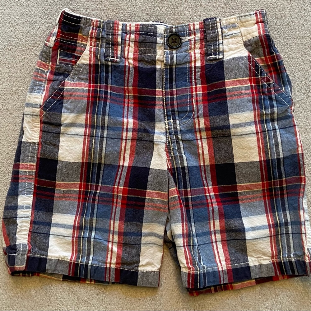 OshKosh Boys Size 3T Plaid Shorts